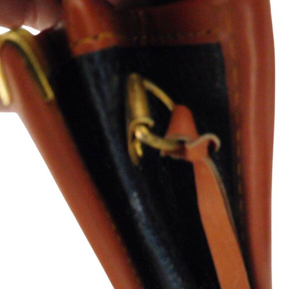 Vintage Dooney & Bourke All Weather Navy Blue Pebble Leather Crossbody Handbag - Picture 5 of 12